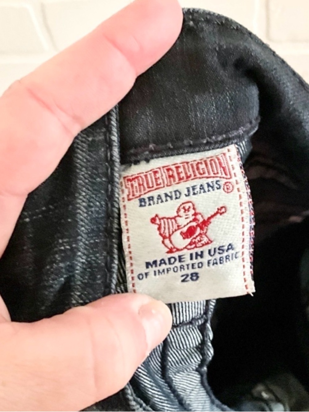True Religion Y2K Becky Flare Jeans Low Rise Stretch USA Sz 28 - Picture 4 of 16